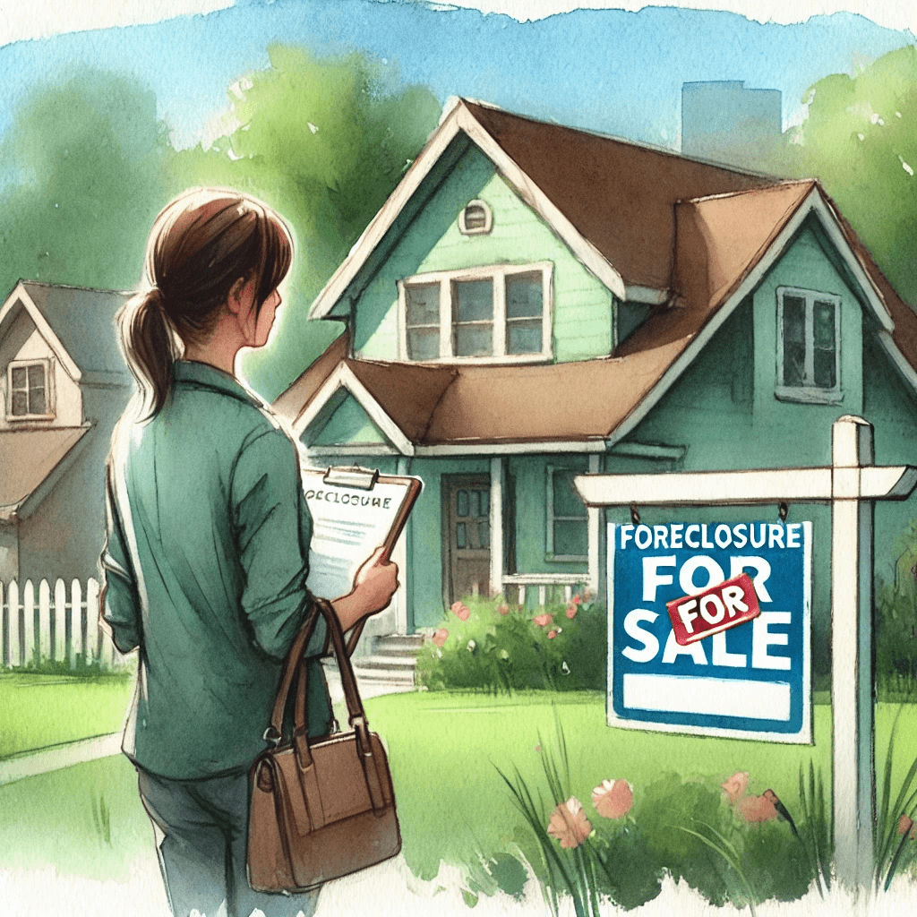 a person buying a foreclosure property.