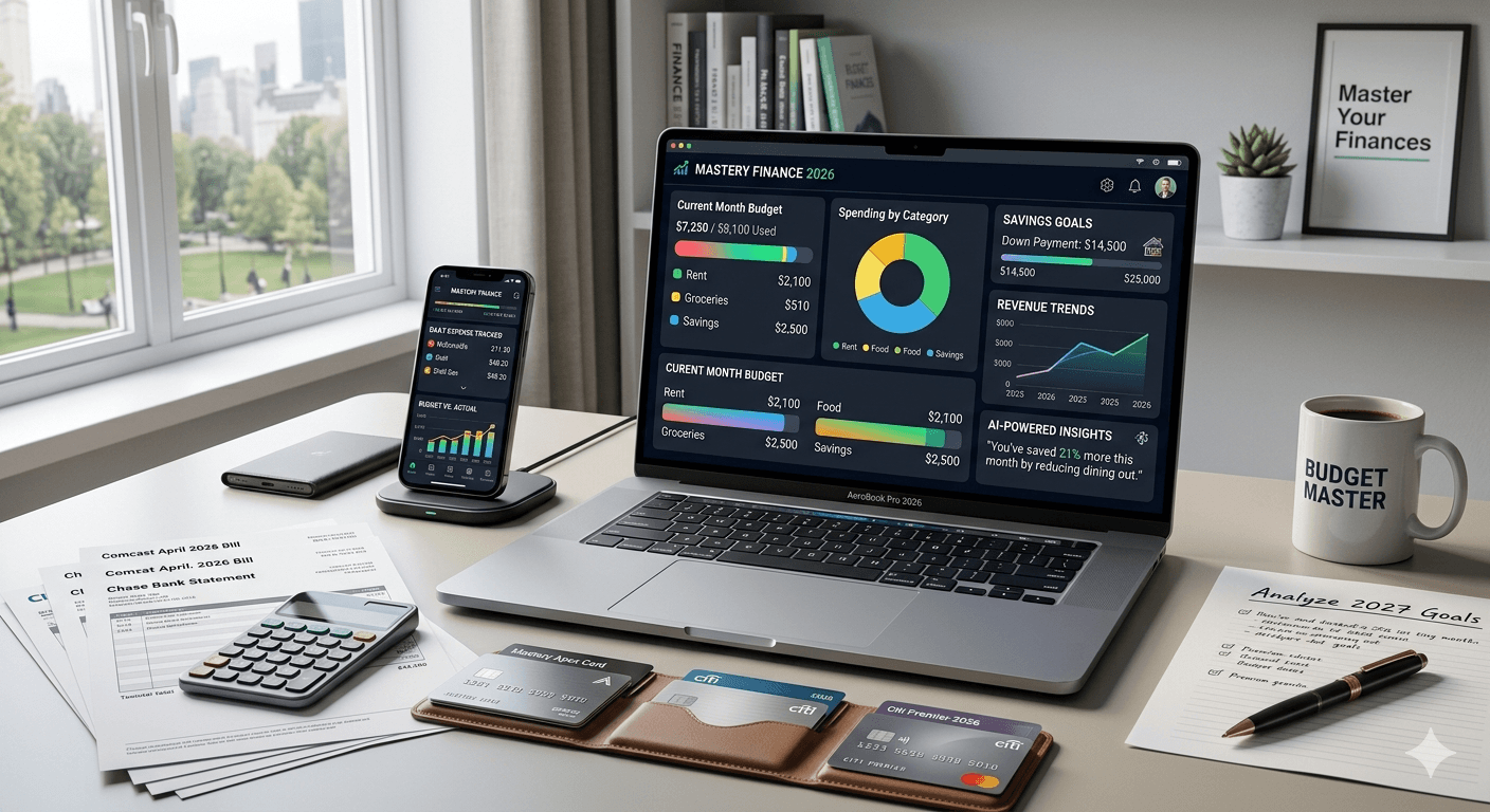 Best Budget Programs 2026 dashboard showing personal finance tracking and budgeting tools